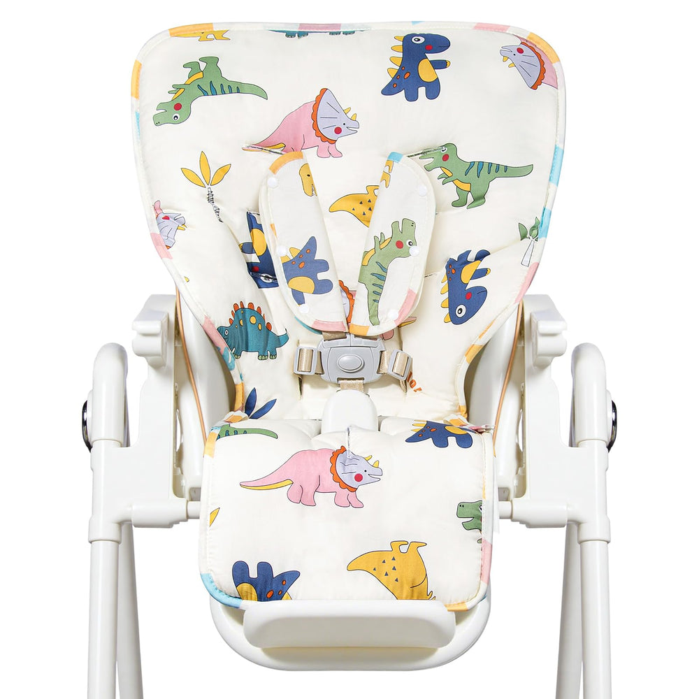 IPOZITO Baby High Chair Cover secure-fit for 3-5 point harness chairs during meals.