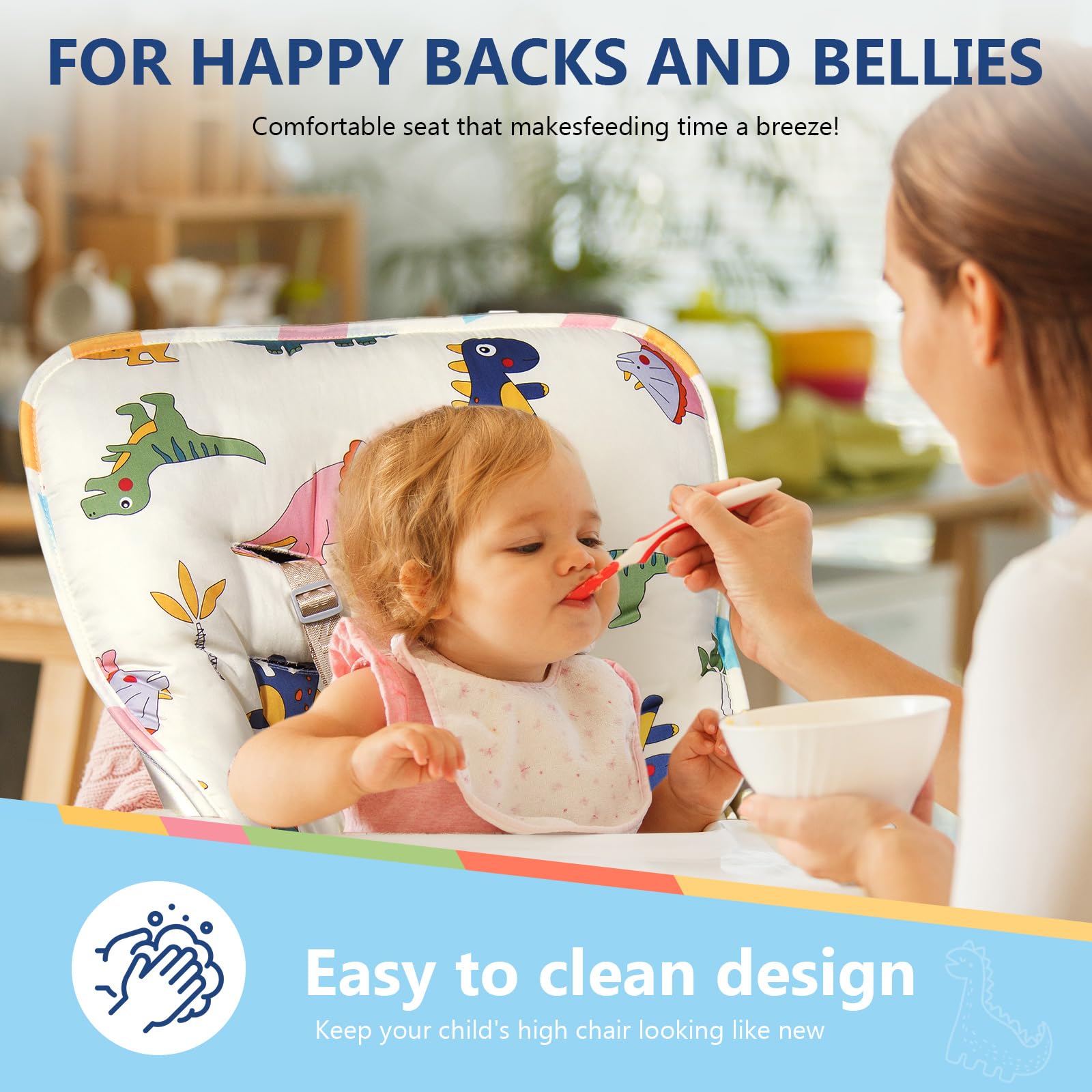 IPOZITO high chair cover stylish design adds chic style to dining spaces.