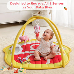 IPOZITO Baby Play Mat tummy time setup supports early motor awareness and head control.