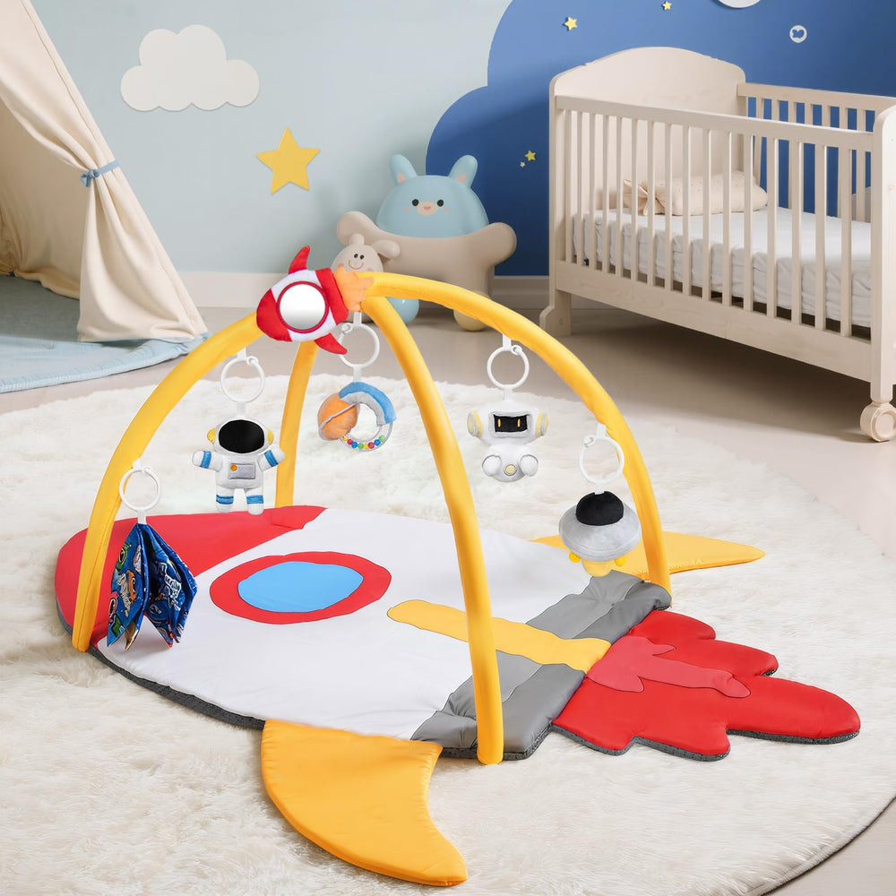 IPOZITO growth-friendly-mat grows with baby from tummy time to sitting milestones.