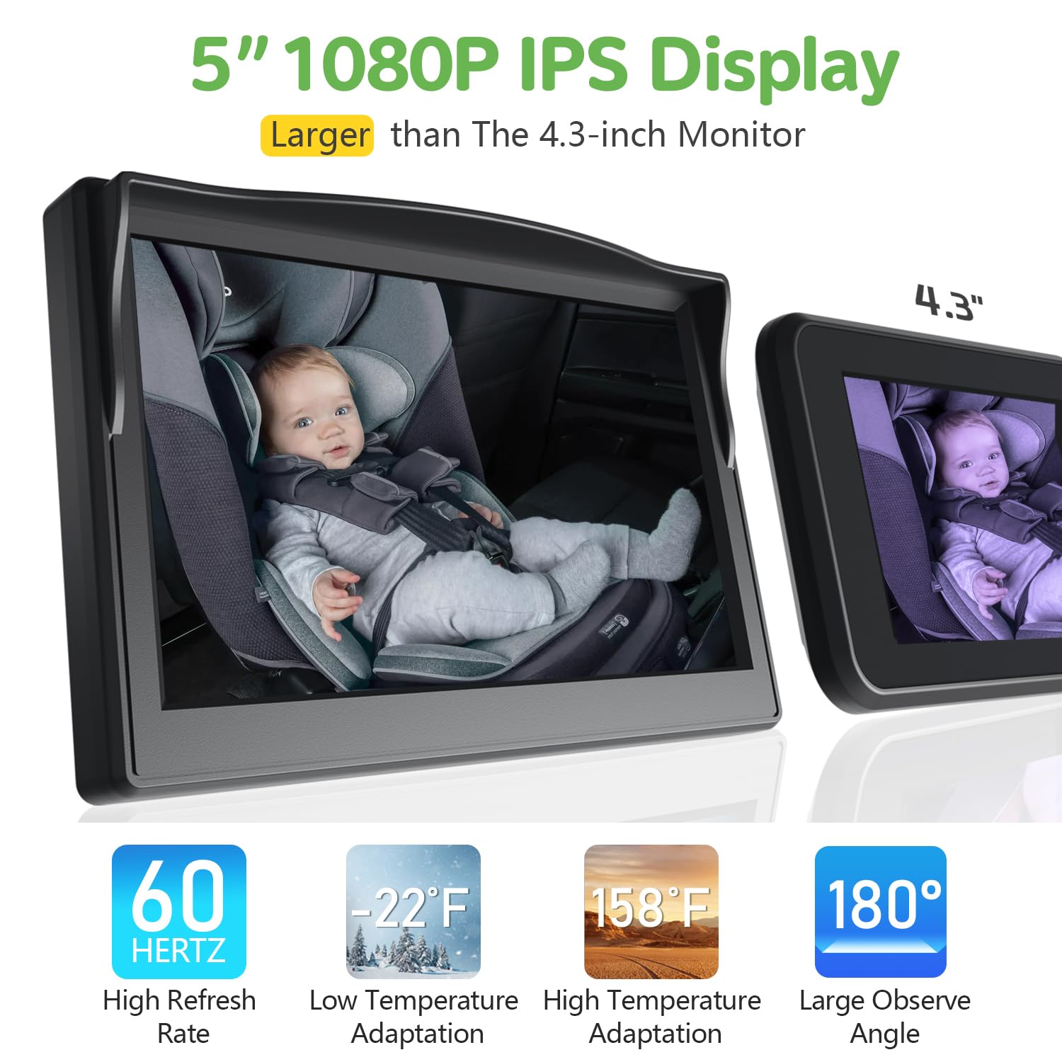 IPOZITO IPS display adjusts brightness for clear viewing in varying light.