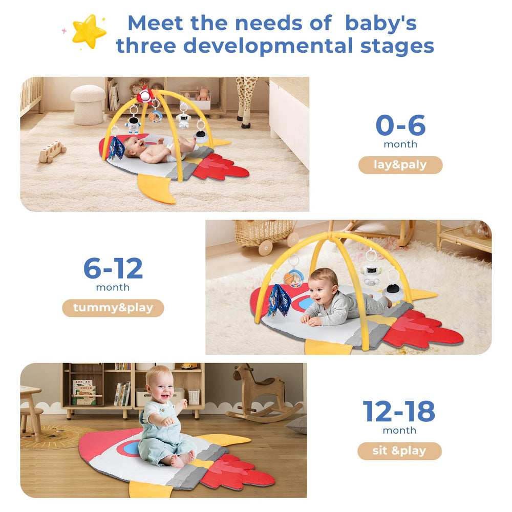IPOZITO fabric-book encourages visual and tactile exploration during floor play.