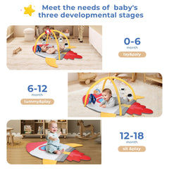 IPOZITO fabric-book encourages visual and tactile exploration during floor play.