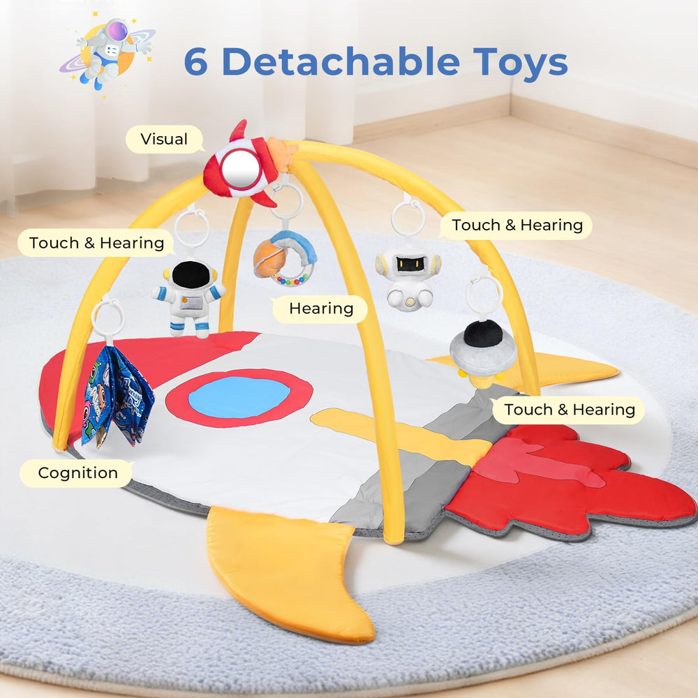 IPOZITO plush-toys-mirror shows self-discovery mirror aiding early cognitive awareness.