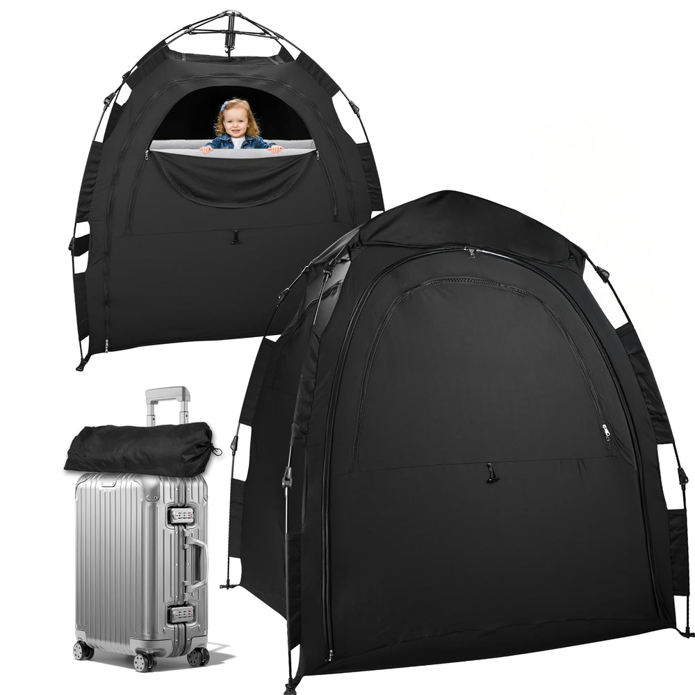 IQYIQY blackout tent pack-n-play folded compact travel space