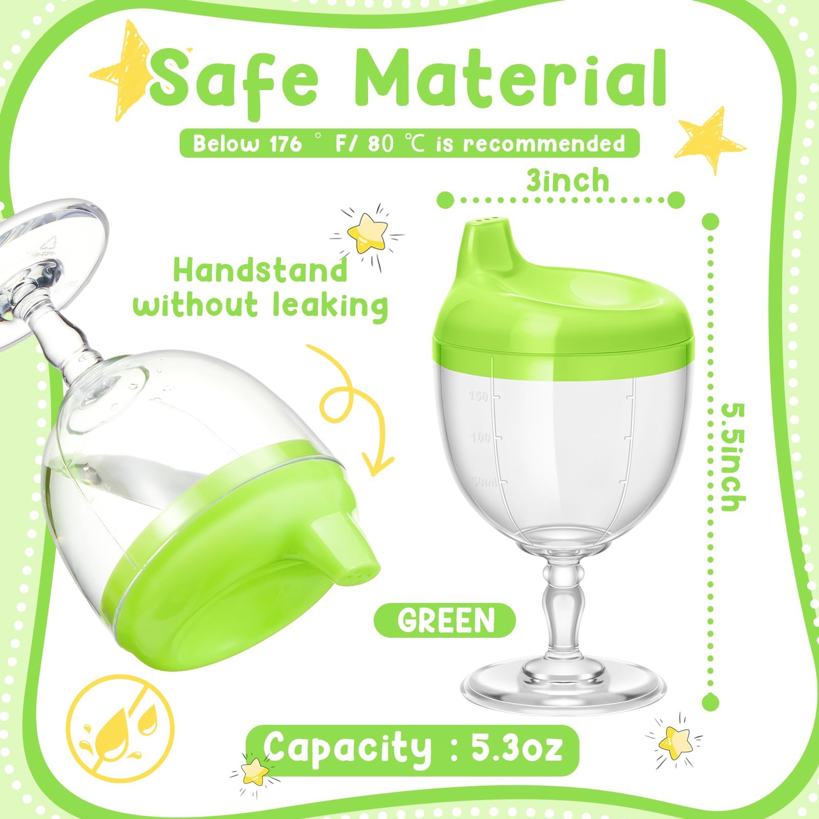 Irenare no-spill sippy cup with lid for mess-free drinks