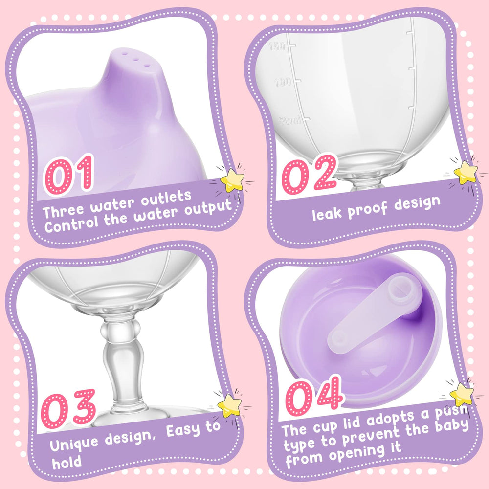Irenare sippy cup close-up shows soft spout for gentle sipping