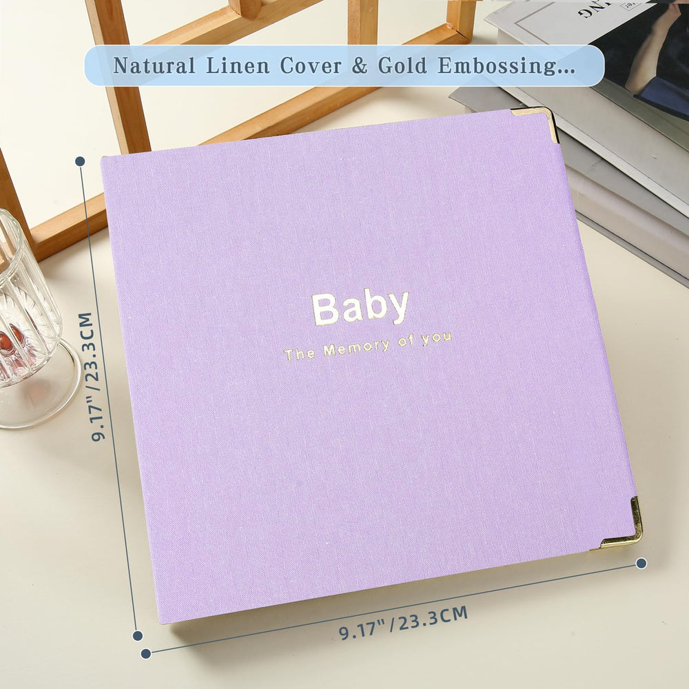 Iridipity baby book shows thick paper and a flexible ring binder for easy writing