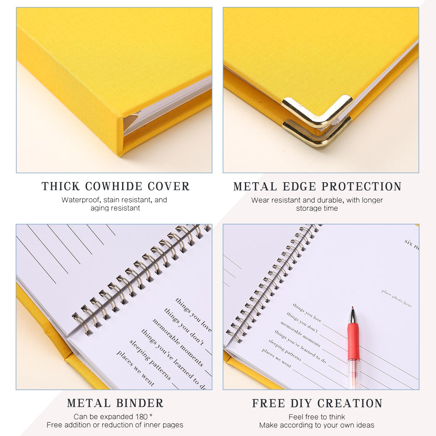 Gold embossed Iridipity memory book cover for elegant keepsake appeal