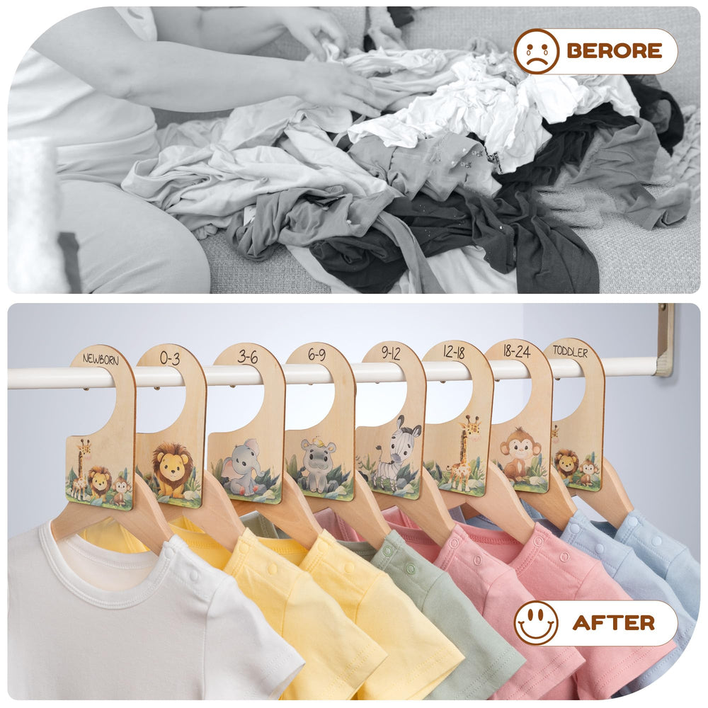 IRIIJANE month-size organizers simplify dressing routines and closet rotation.