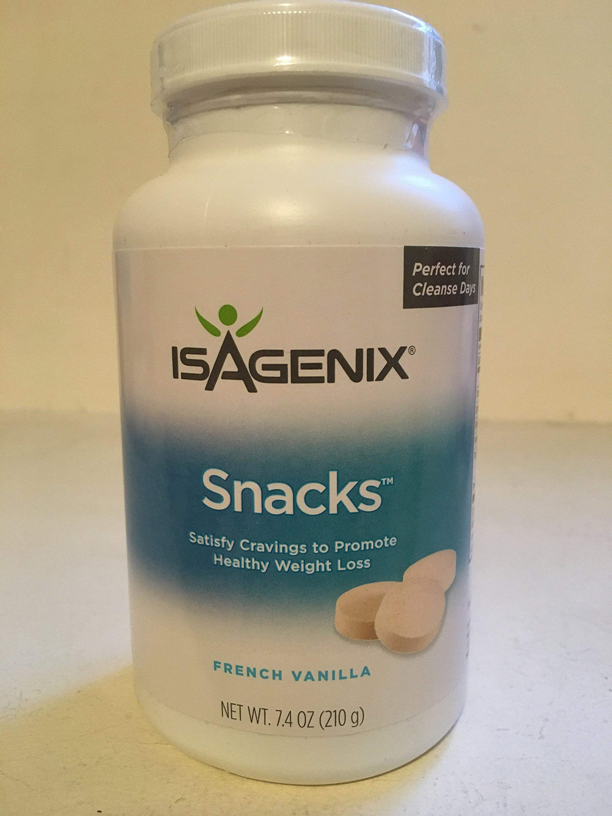 Isagenix Snacks Natural Vanilla 210g 60 snacks – convenient appetite control between meals.