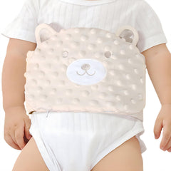 ISANPAN baby-colic-wrap in beige delivers gentle warmth to soothe tummy discomfort.