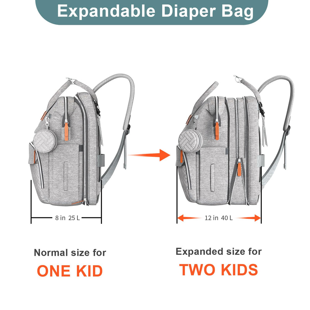 ISMGN diaper bag backpack insulated bottle pockets keeping bottles warm or cold