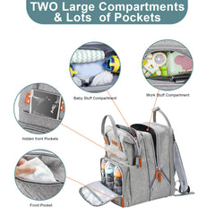 ISMGN diaper bag backpack waterproof oxford fabric protecting gear in wet weather
