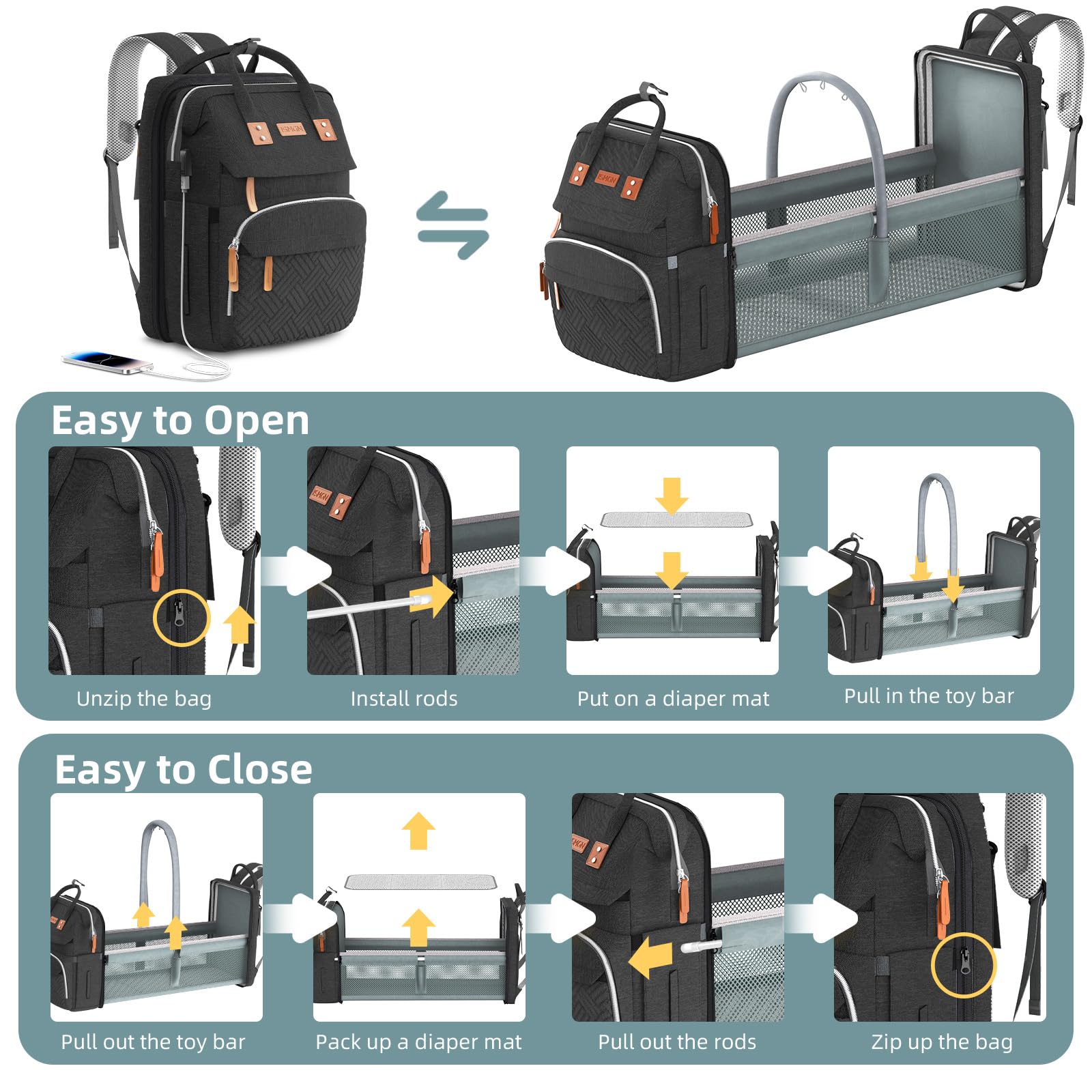 ISMGN padded straps and back panel improve comfort on long carries