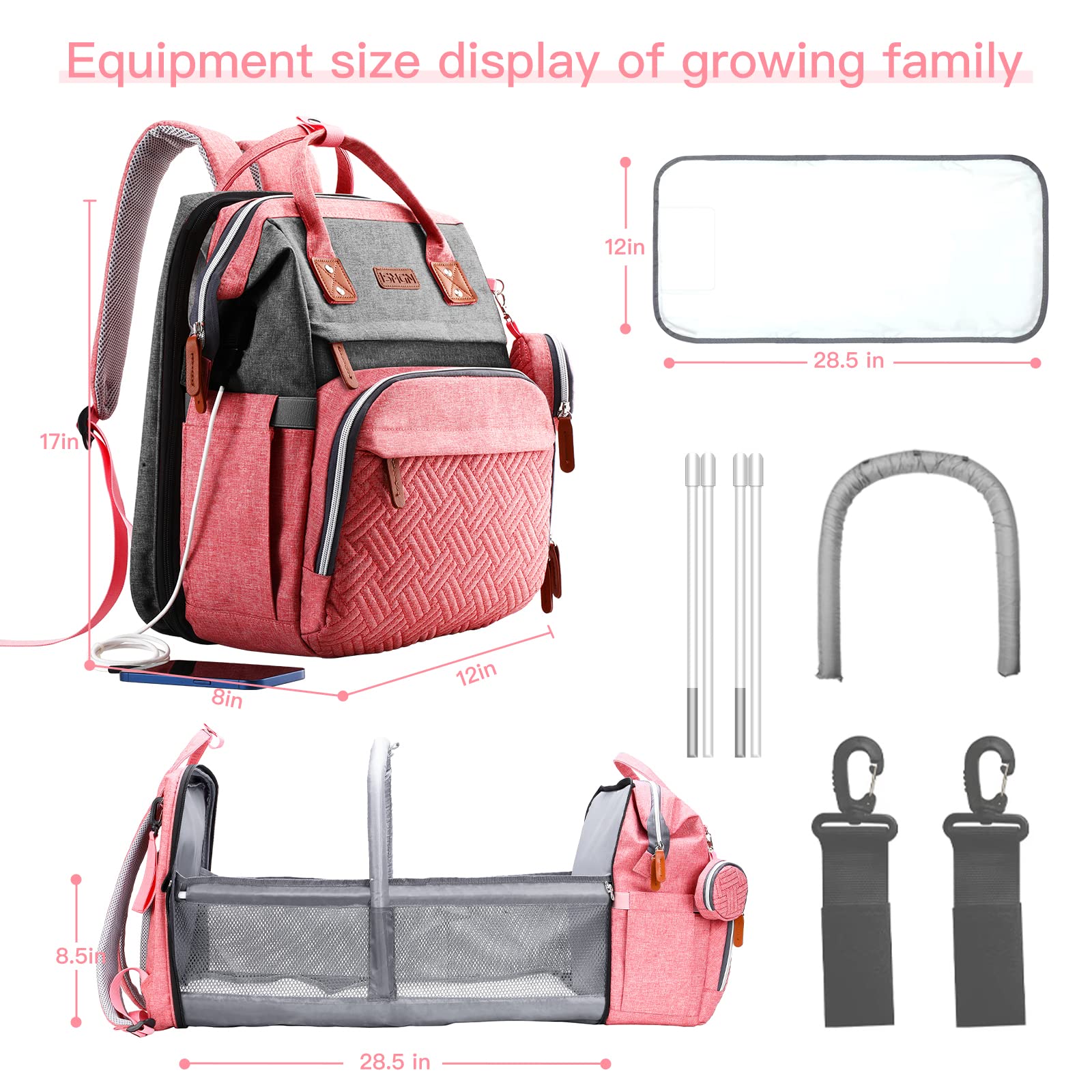 ISMGN back pocket provides quick access to phone or purse.