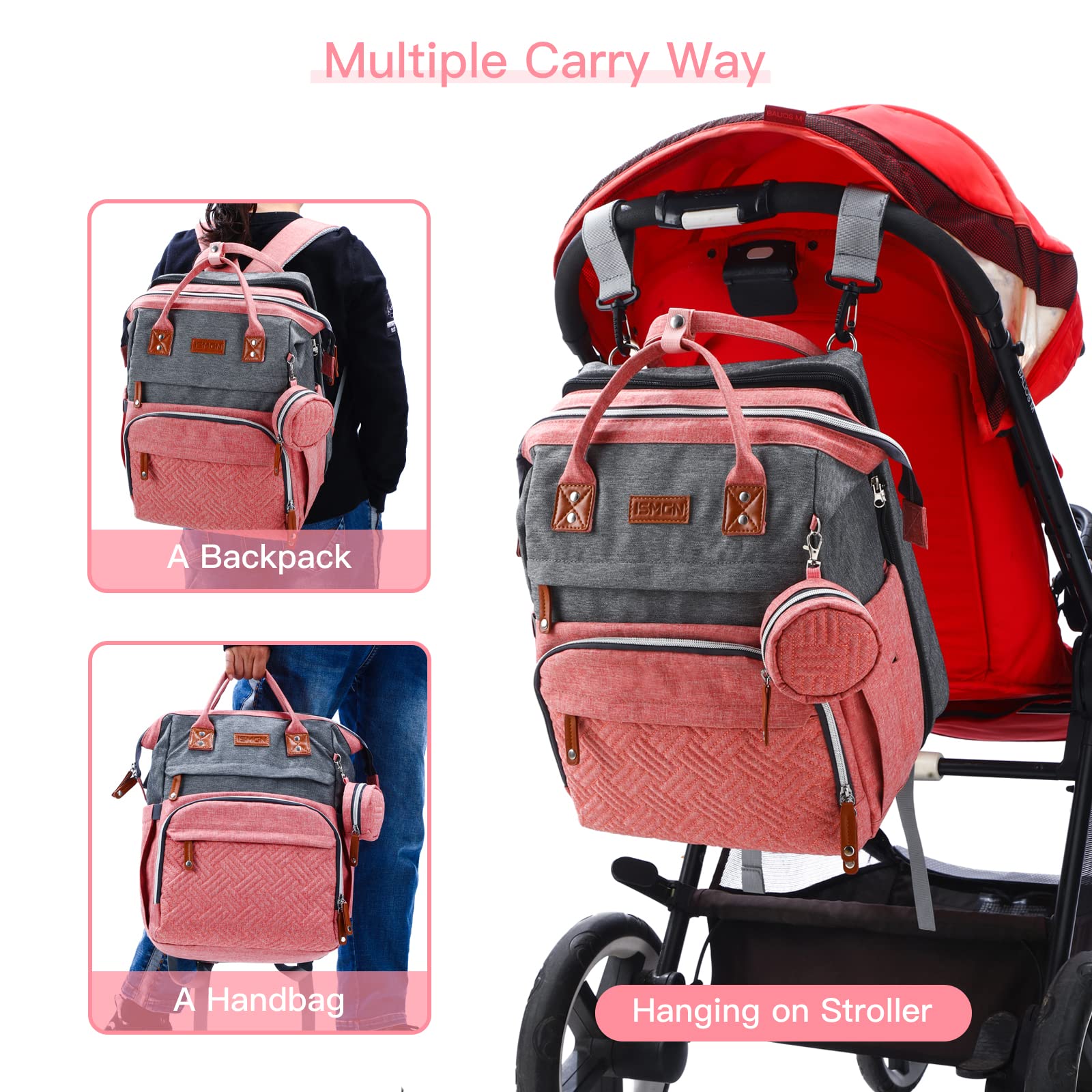 ISMGN cushioned straps and padded back ensure comfortable wear.