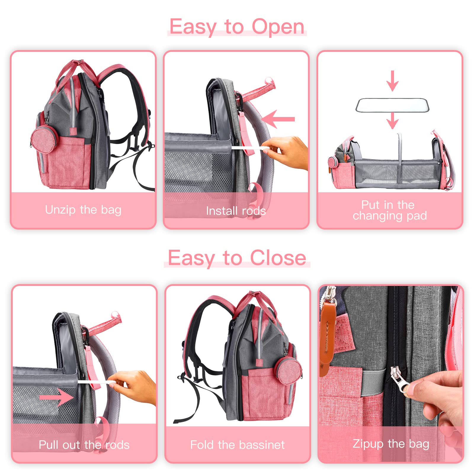 ISMGN waterproof pocket protects wet items while traveling.