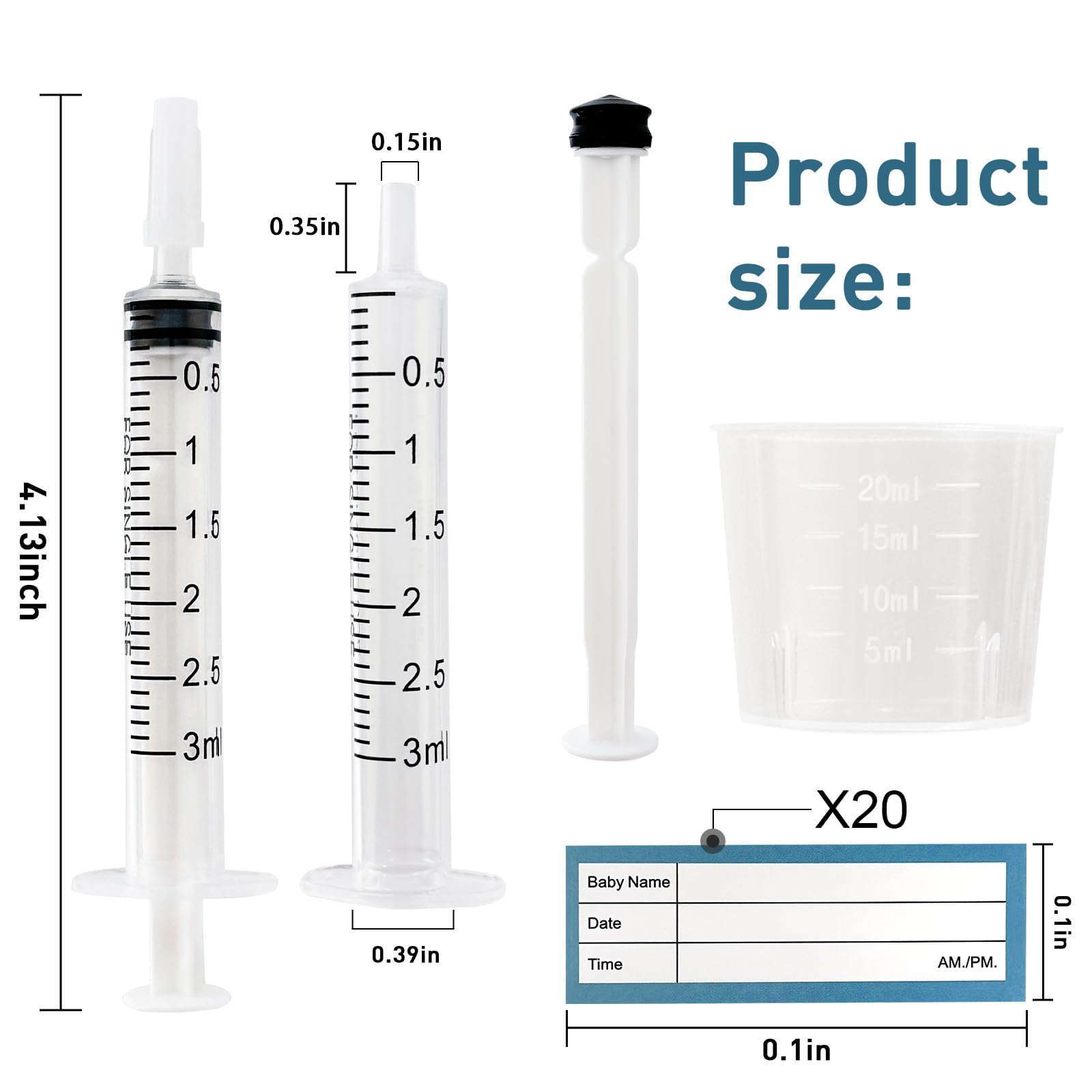 ISOPEN colostrum collector kit measuring cup with clear scale for accurate portioning