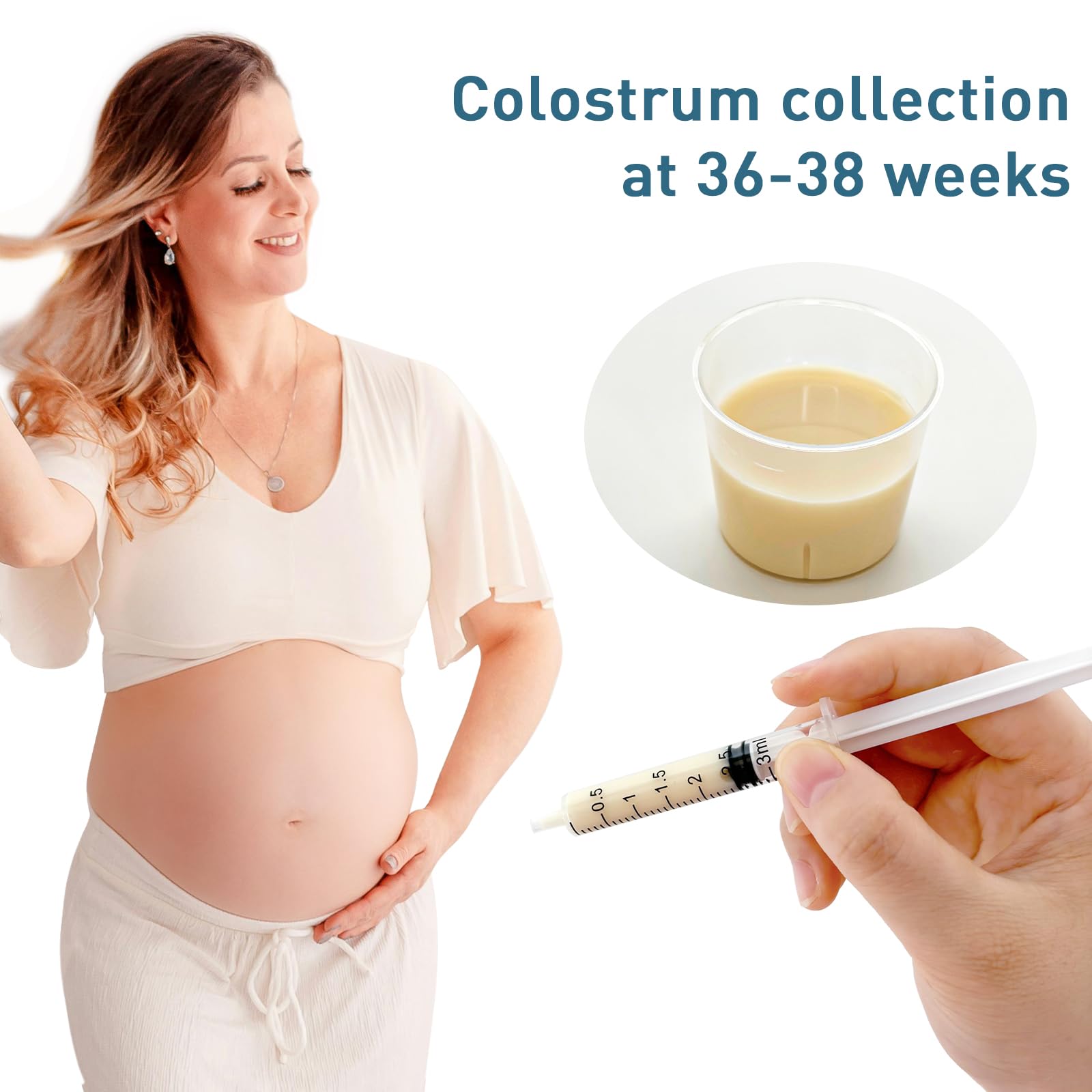 ISOPEN colostrum syringe with lubricated rubber end for smooth use