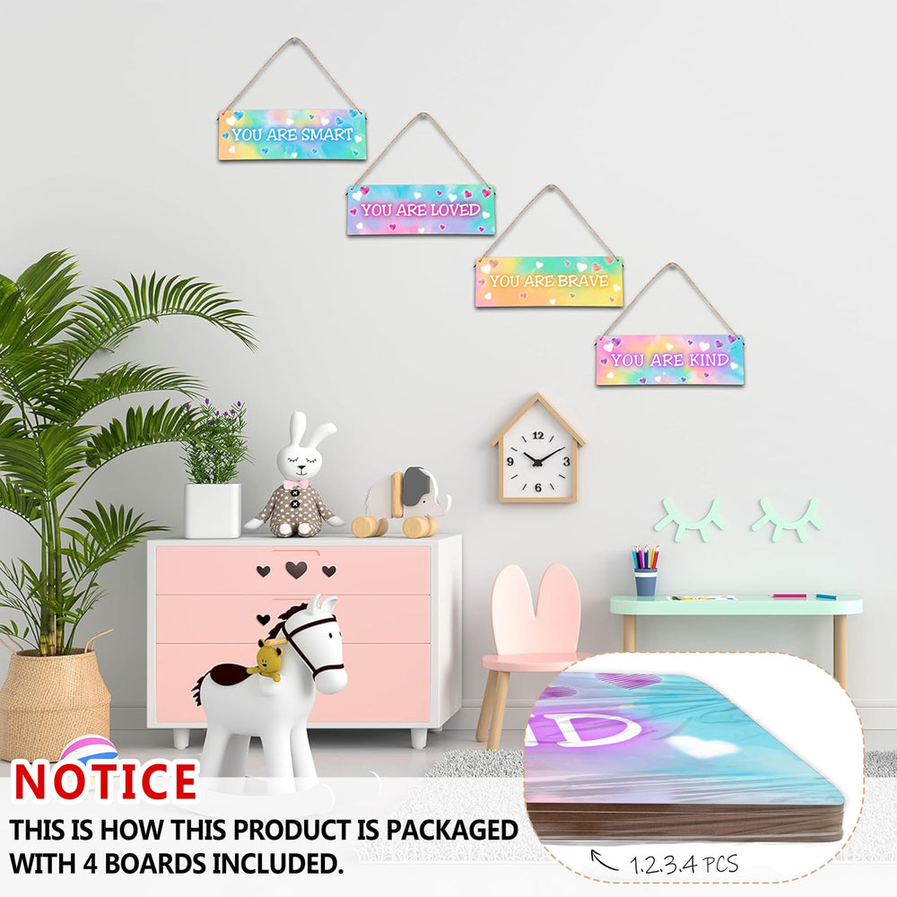 ISOVF wooden wall art You Are Brave encourages confidence during playtime and learning