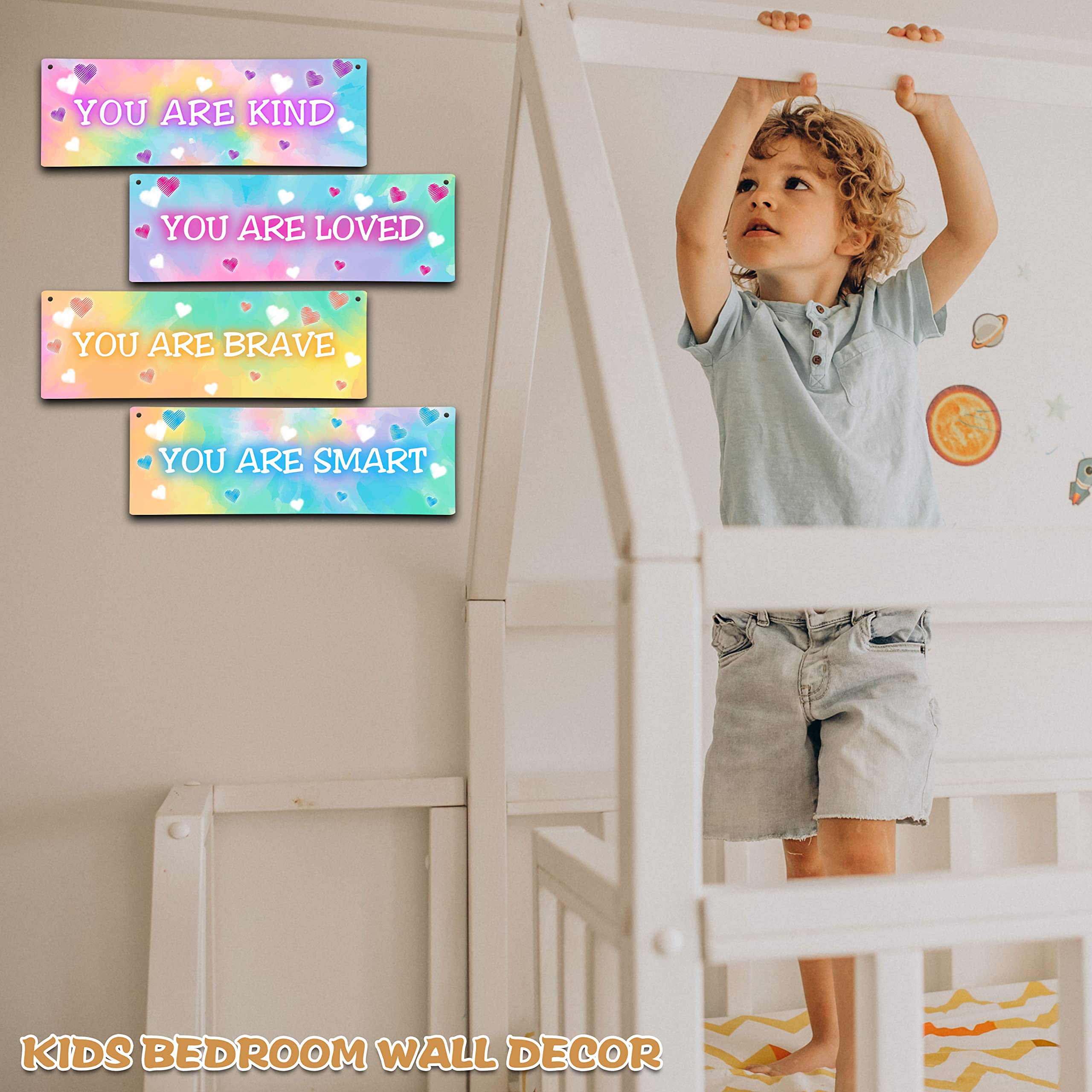 ISOVF wooden wall art You Are Kind promotes positive reminders in kids spaces