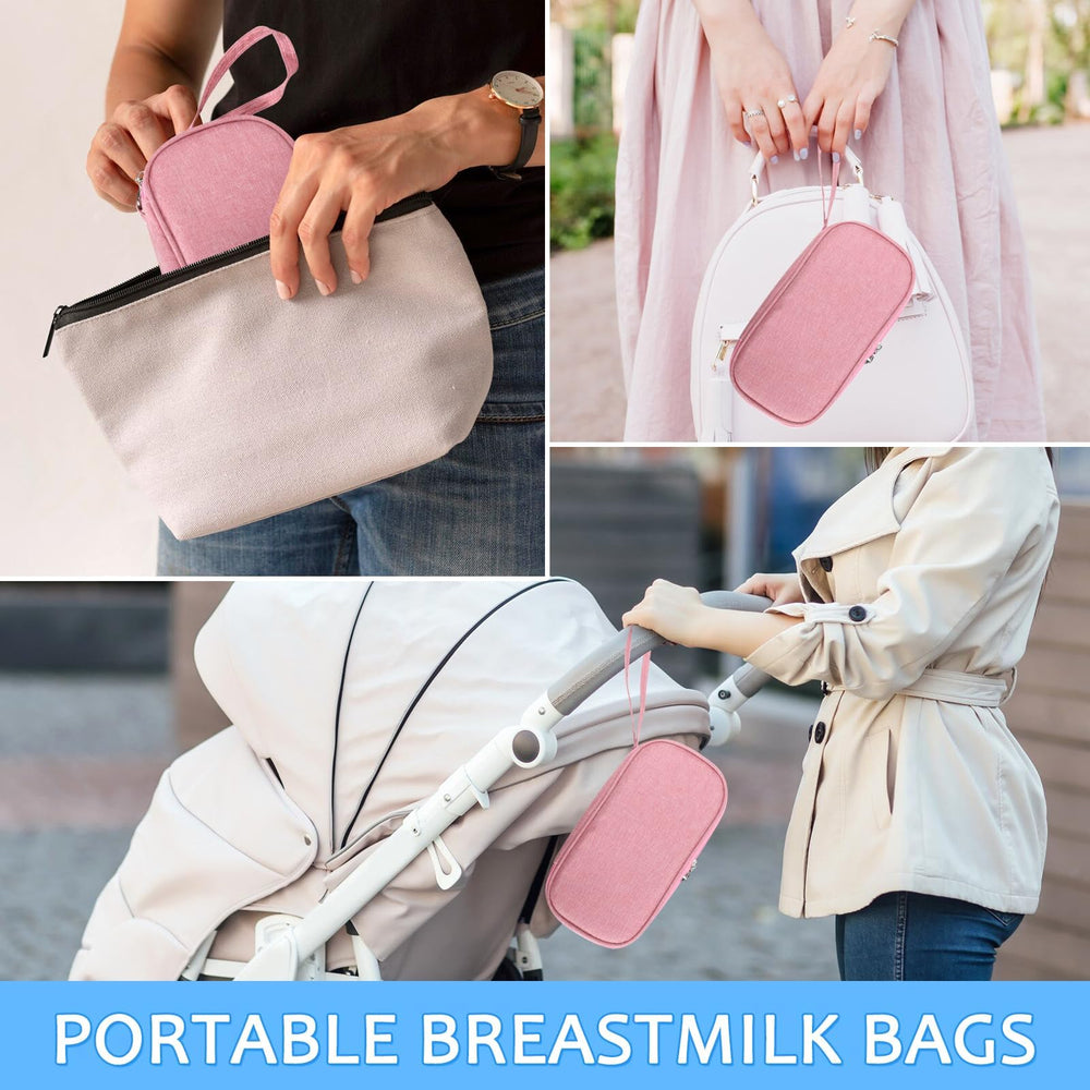 ISUSSER breastmilk cooler bag water-resistant Oxford cloth for daily life.