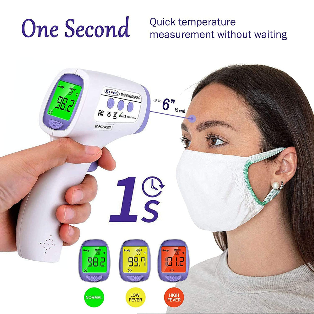 ITA-MED dual-mode thermometer measures body and surface temperatures for versatile use