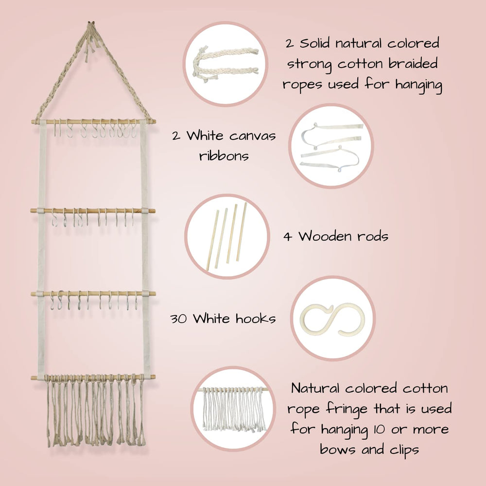 ITALLE PREMIUM headband organizer has 30 hooks for quick, visible access