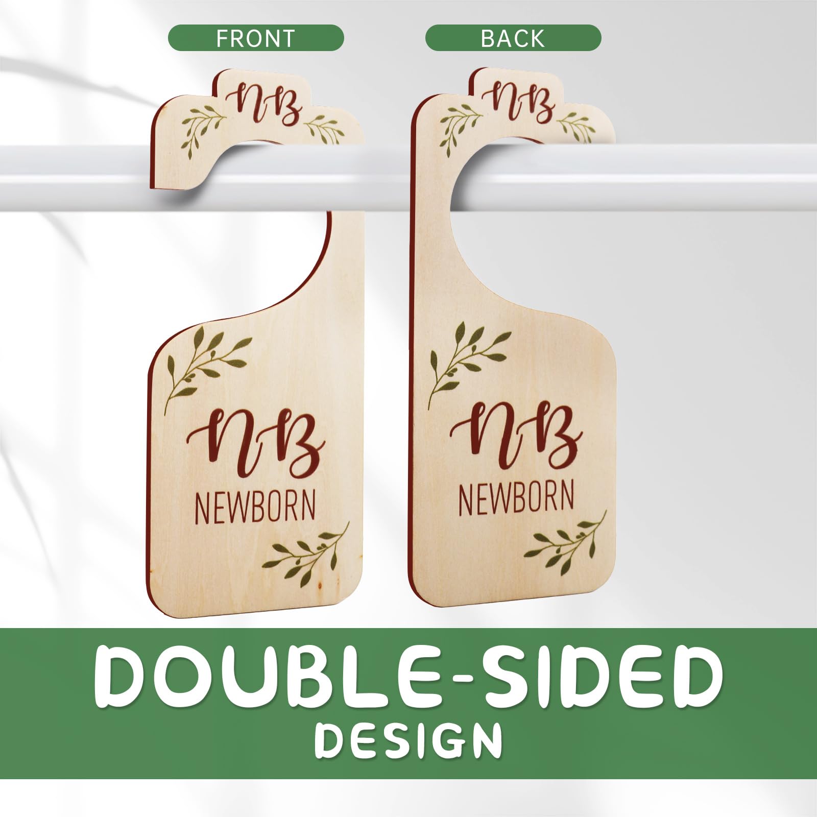 ITDYB newborn to 0-3 month size marker helps quick closet lookup.