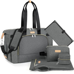 ITIEZY diaper bag tote front view highlighting spacious main compartment for baby essentials