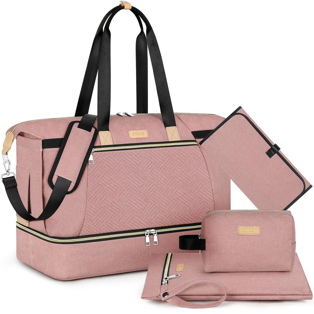 ITIEZY diaper bag tote main pocket keeps baby essentials neatly organized for quick access.