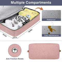 ITIEZY diaper bag tote wet-dry separation pocket helps keep clothes clean during outings.