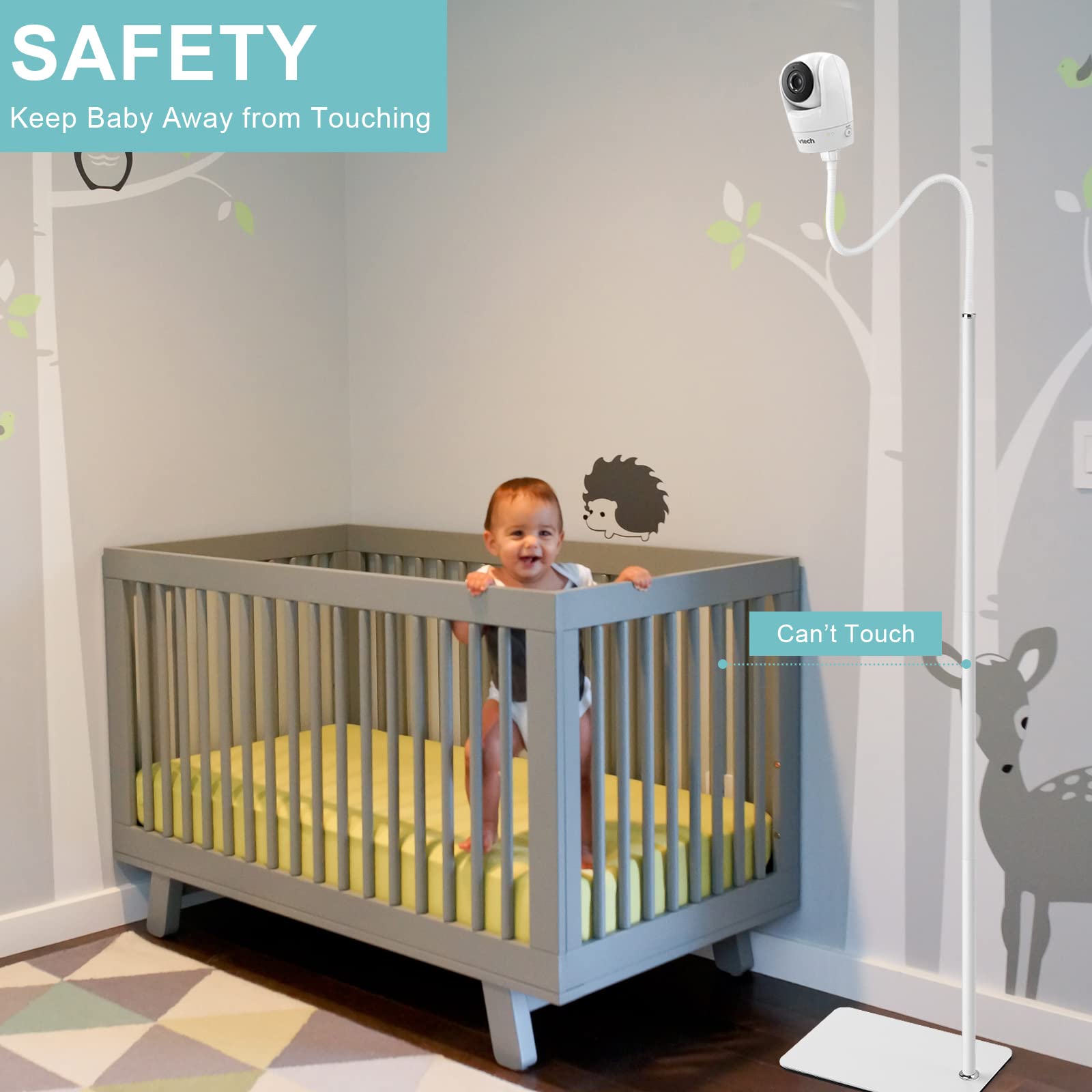 iTODOS nursery view shows the white finish blending with decor