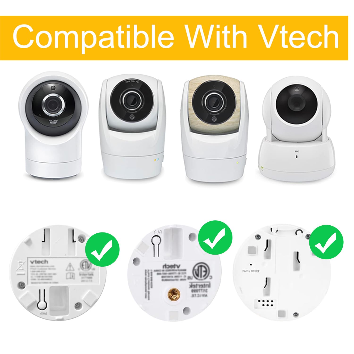 iTODOS baby monitor mount angle demonstrates 360-degree adjustment for perfect baby view.