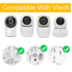 iTODOS baby monitor mount angle demonstrates 360-degree adjustment for perfect baby view.