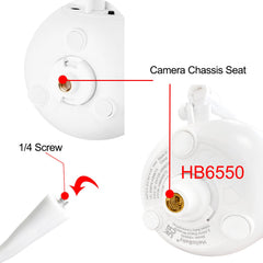 itodos baby monitor mount for HelloBaby HB248 mounting on crib rail for steady monitoring
