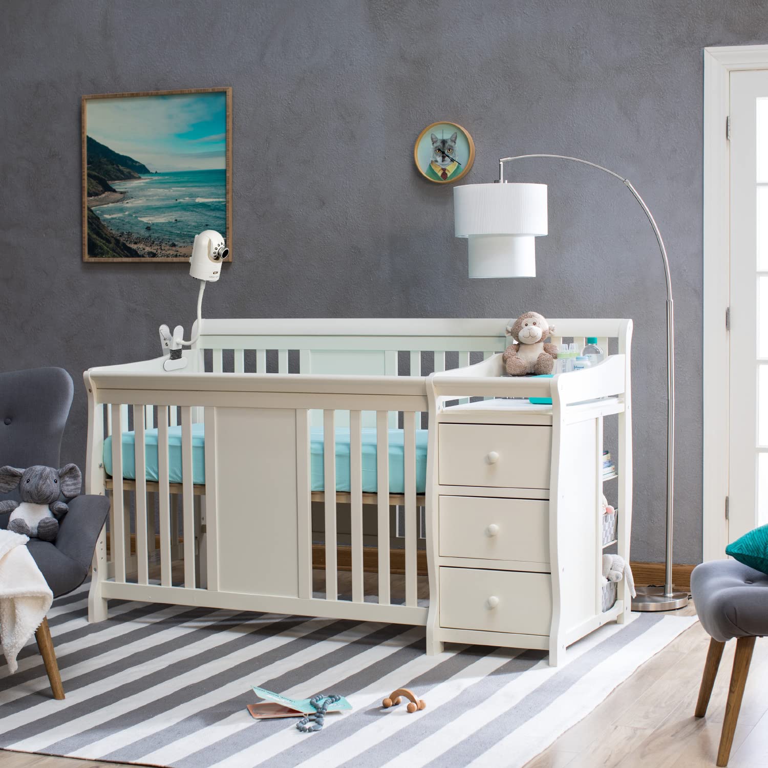 iTODOS flexible baby monitor clip mount long arm provides sturdy, stable camera positioning