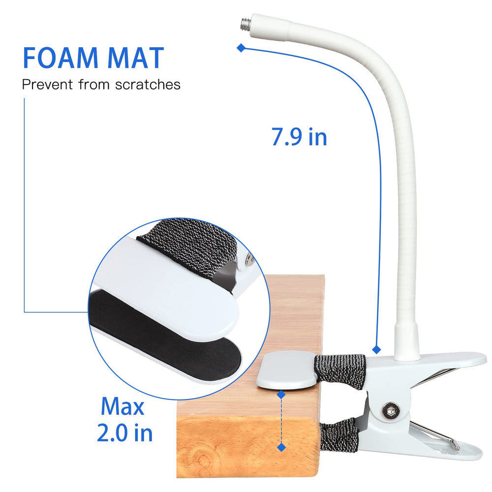 iTODOS flexible baby monitor clip mount aluminum-magnesium arm protects furniture surfaces