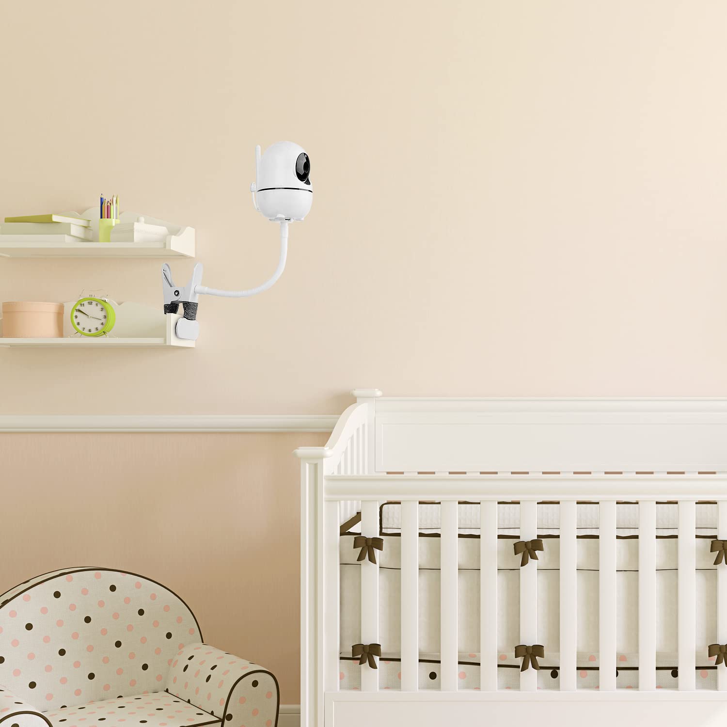 iTODOS mounted-on-shelf setup shows versatile positioning without walls