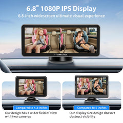 Itomoro 149-degree wide-angle lens covers rear seats for full visibility