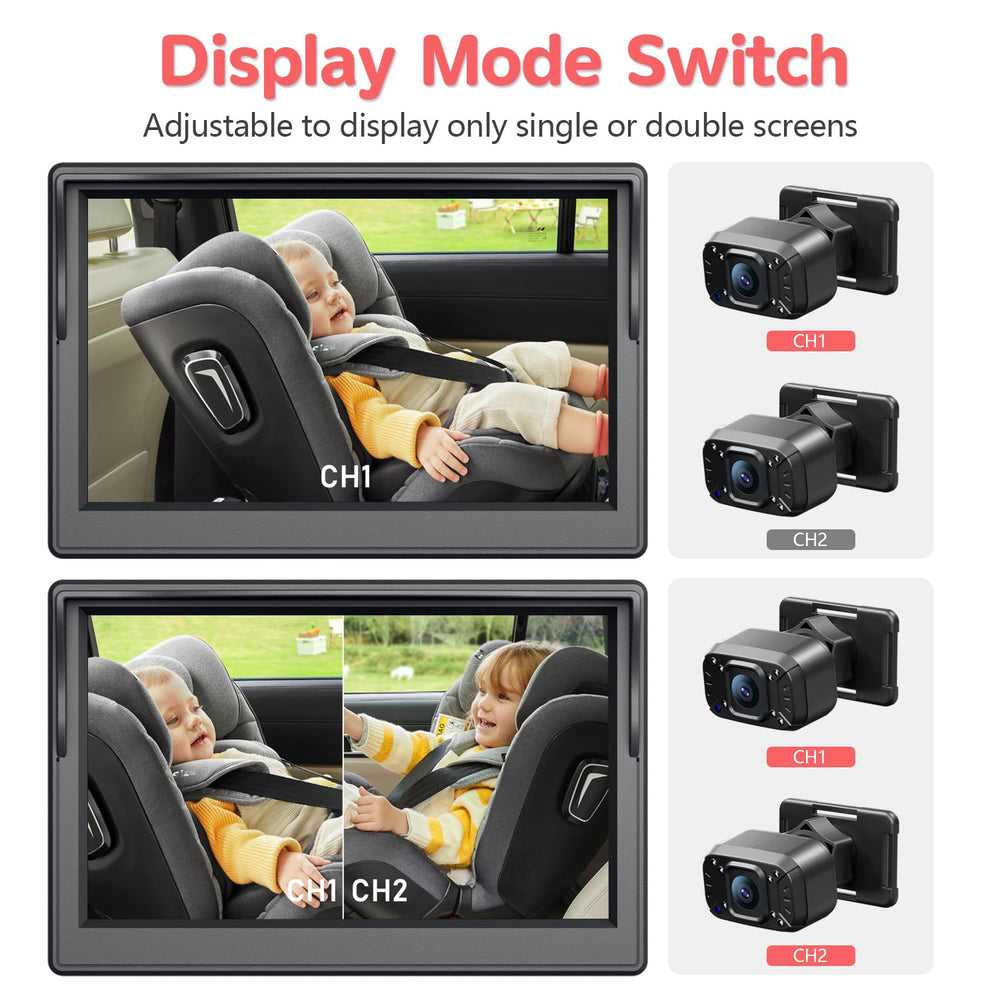 Itomoro backseat mirror-mode view for quick glance monitoring