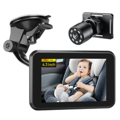 Itomoro baby car camera installed on headrest for quick setup
