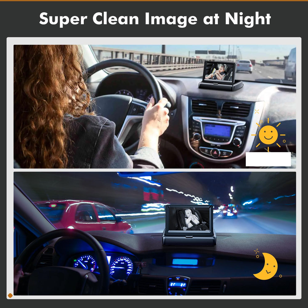 Itomoro Baby Car Camera stable-design minimizes on-road shake.