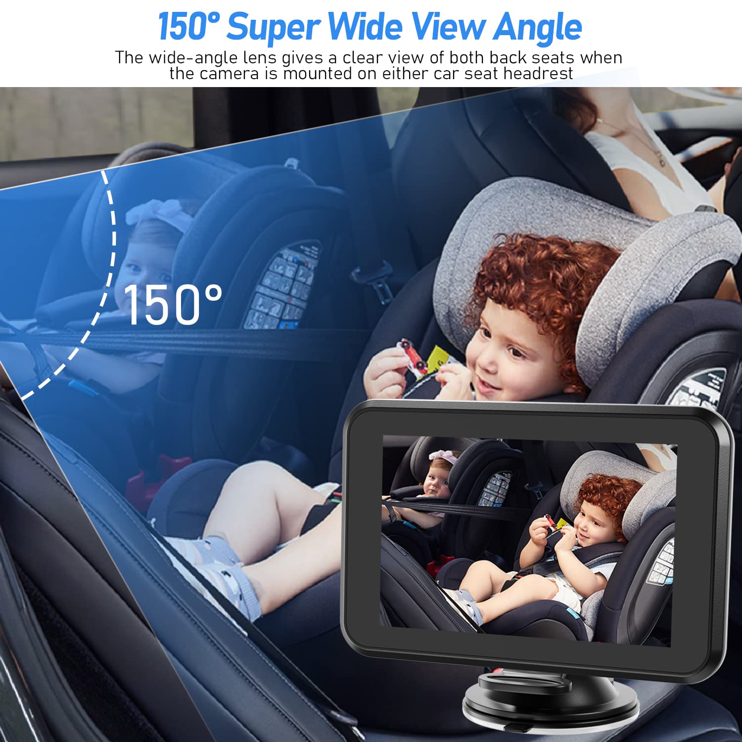 Itomoro suction mount keeps the monitor steady on dashboard