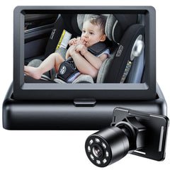 Itomoro Baby Car Mirror center-console view helps you keep eyes on the road safely.