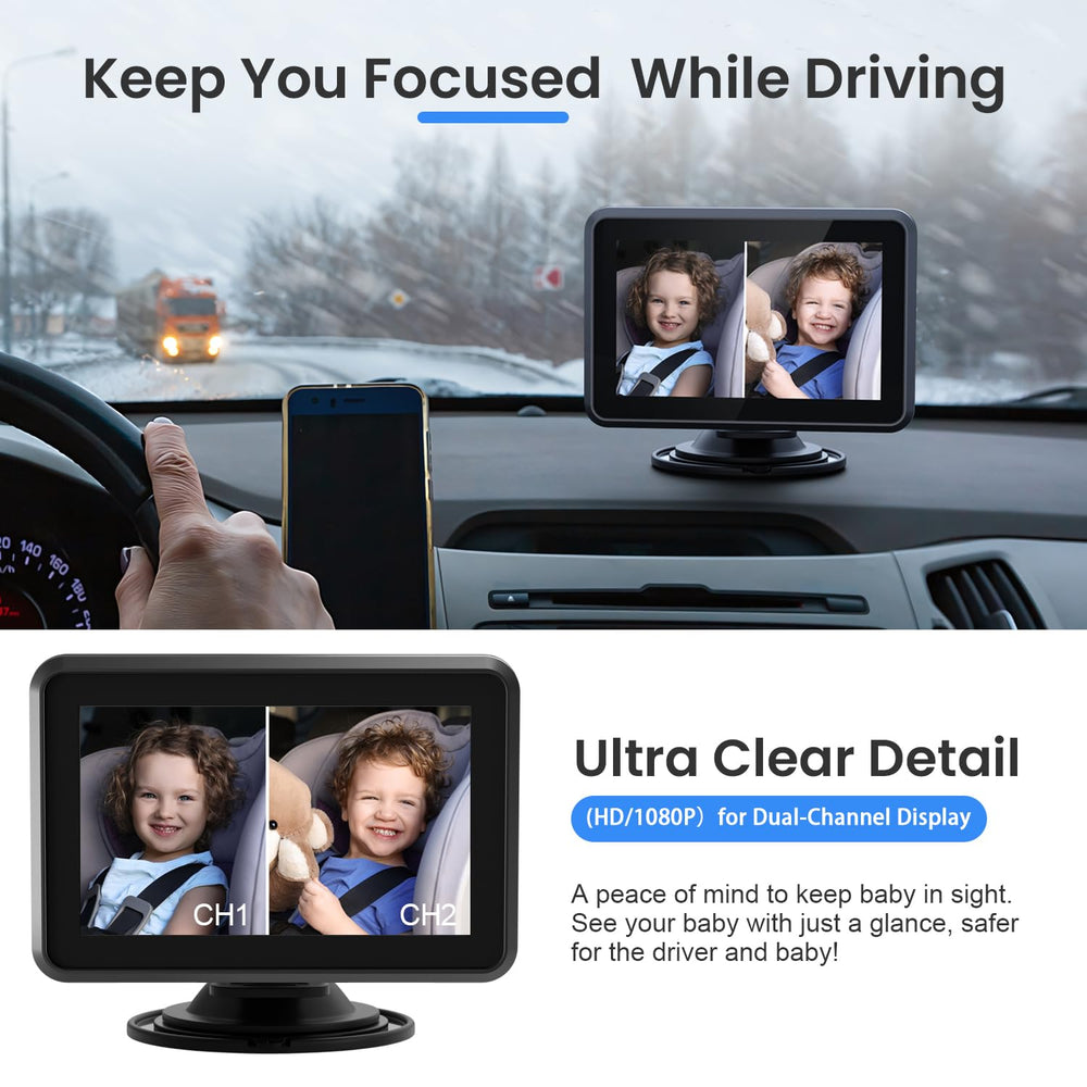 Itomoro baby car mirror easy installation with no tools required for quick setup.
