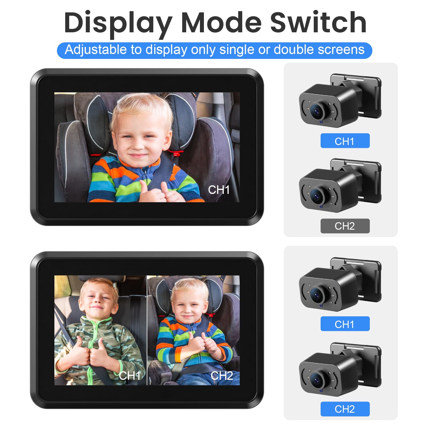 Itomoro baby car mirror night vision supports nighttime checks without disturbing sleep.