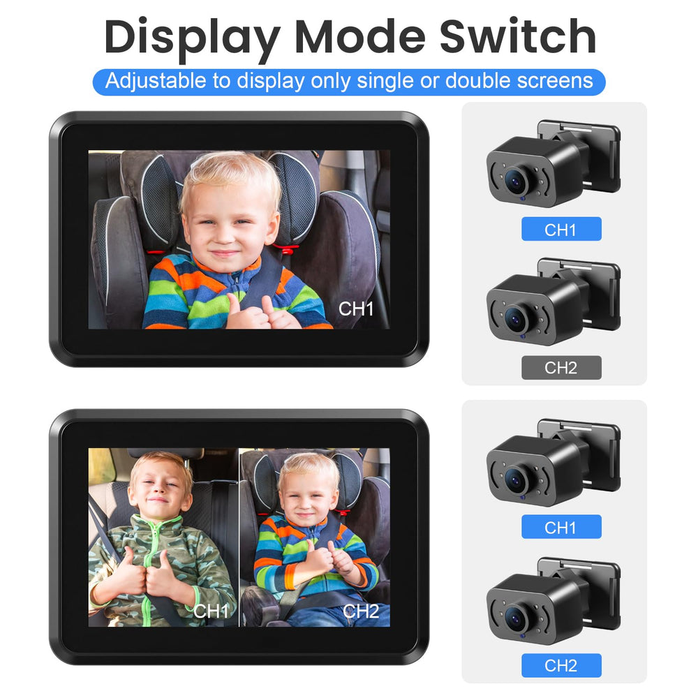 Itomoro baby car mirror night vision supports nighttime checks without disturbing sleep.