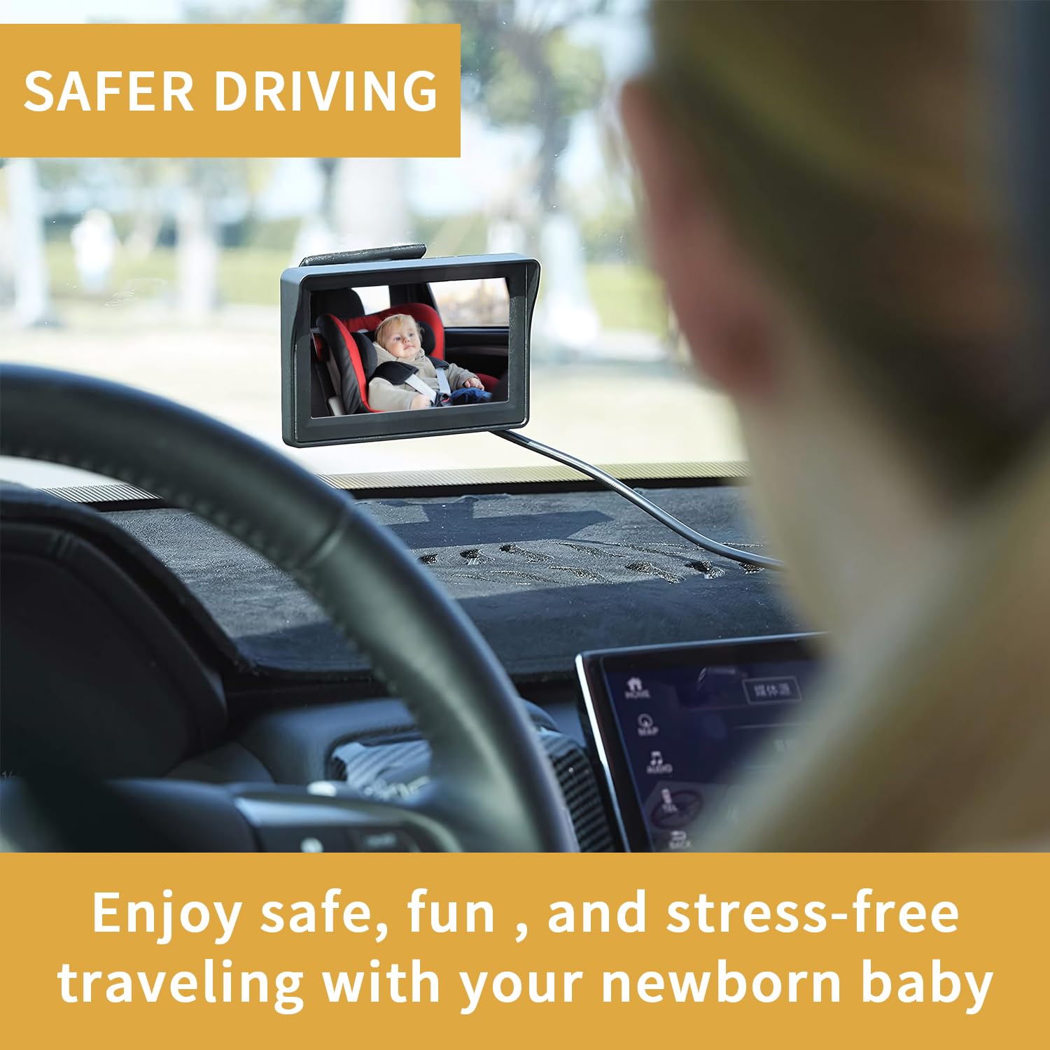 Itomoro rear-seat observation aids parental awareness on rides.